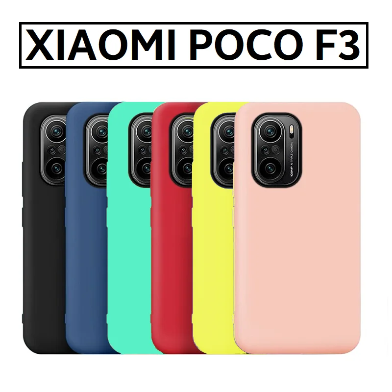 Чехол для XIAOMI POCO F3 мягкий силиконовый чехол из жидкого геля ударопрочный ТПУ