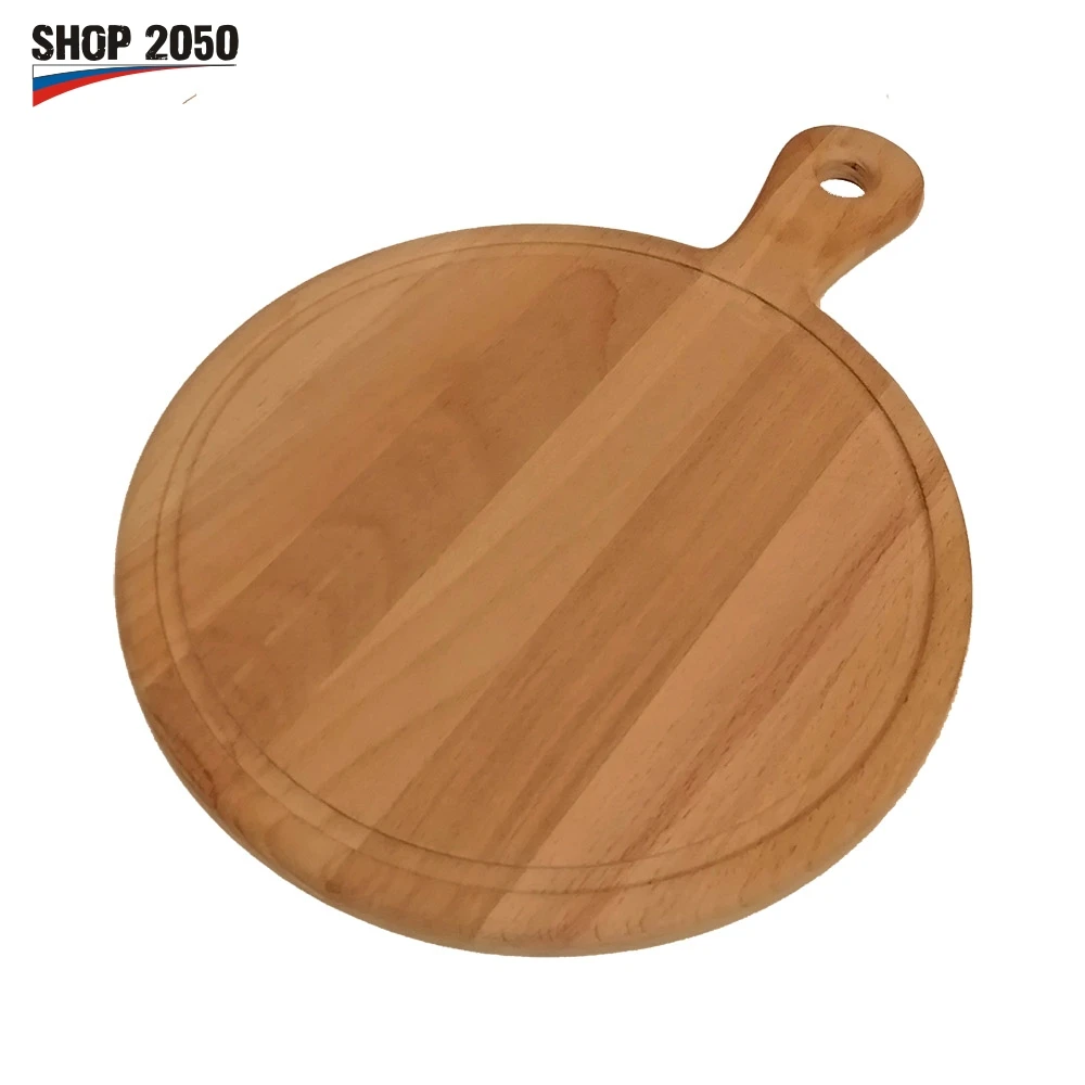 Доска деревянная круглая для разделки и сервировки стола доска кухни