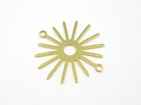 6pcs brass sun charm earring finding 28x0 7mm brass flower pendant r1464