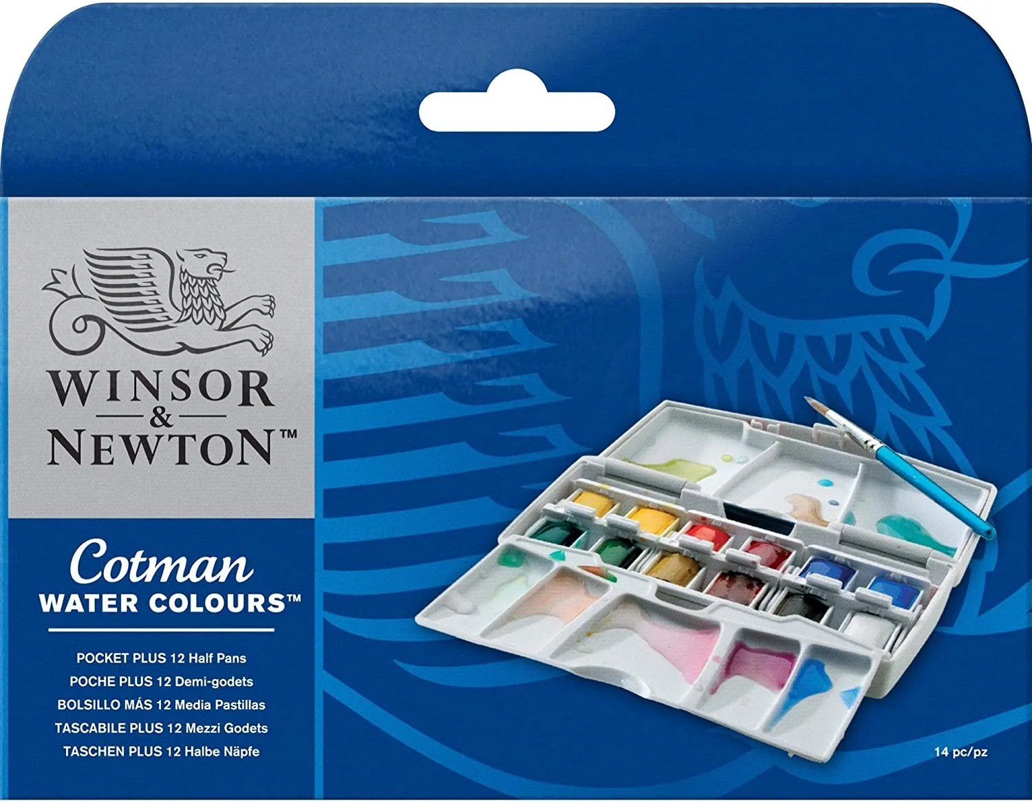 Watercolor Cotman Winsor Newton Cotman S. Paint Set (12 colors) Watercolor Paint Set Tubes Vivid Color Highly Pigmented Perfect