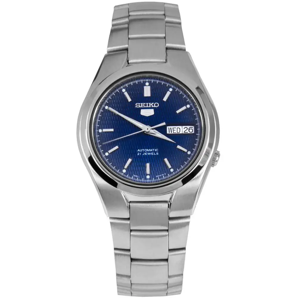 Мужские автоматические часы Seiko 5 SNK603K1 циферблат из синей стали 38 мм мужские с синим циферблатом браслет
