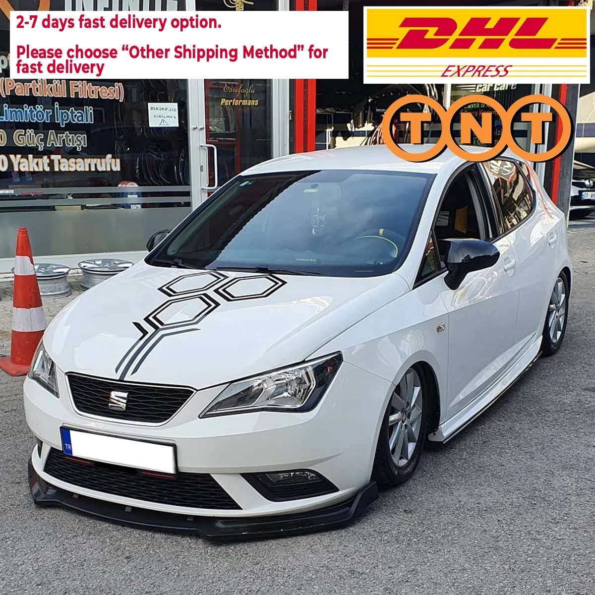 Аксессуары для сиденья Ibiza MK5 2009 2010 2011 20122013 2014 2015 2016 бампер автомобиля губа 3 шт.