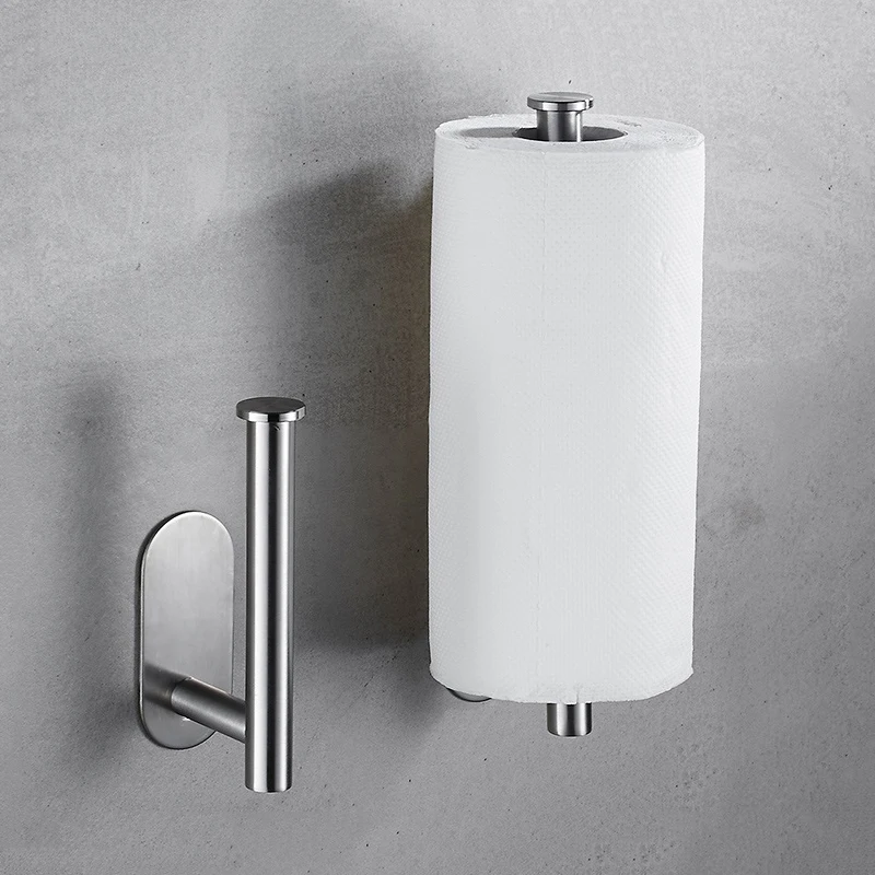 

Kitchen Roll Paper Accessory Wall Mount Toilet Paper Holder Stainless Steel Bathroom tissue towel accessories rack holders