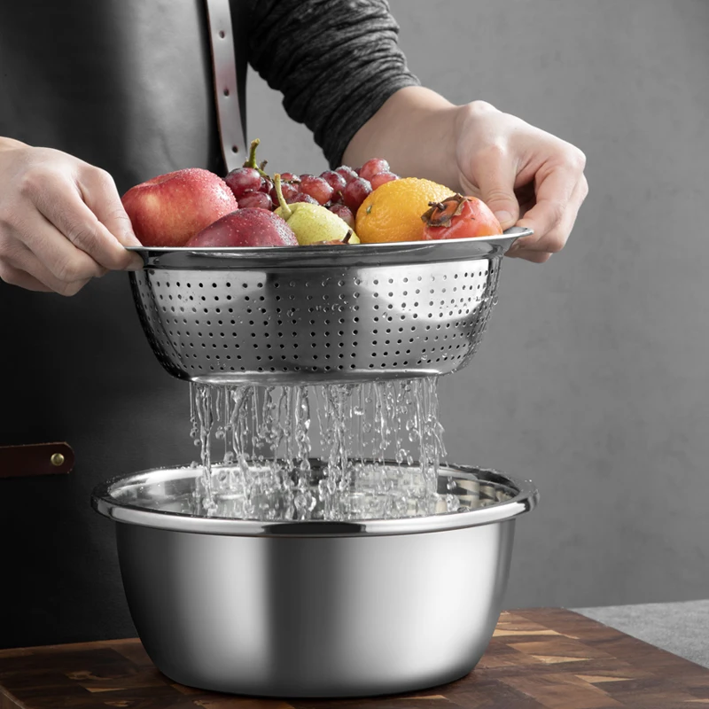 Набор мисок из нержавеющей стали COOKER KING 304 5 шт. миски для смешивания кухонные