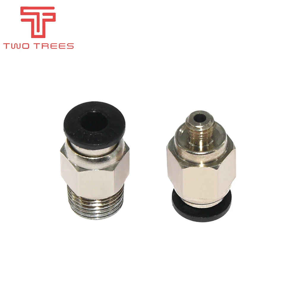 5 шт./лот 3D части принтера пневматические фитинги PC4 M6 много Тип для 4 мм PTFE трубка