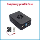 Чехол S ROBOT Raspberry Pi 4 Model B ABS, черный пластиковый корпус с охлаждающим вентилятором, кулер для Raspberry Pi 4B RPI157