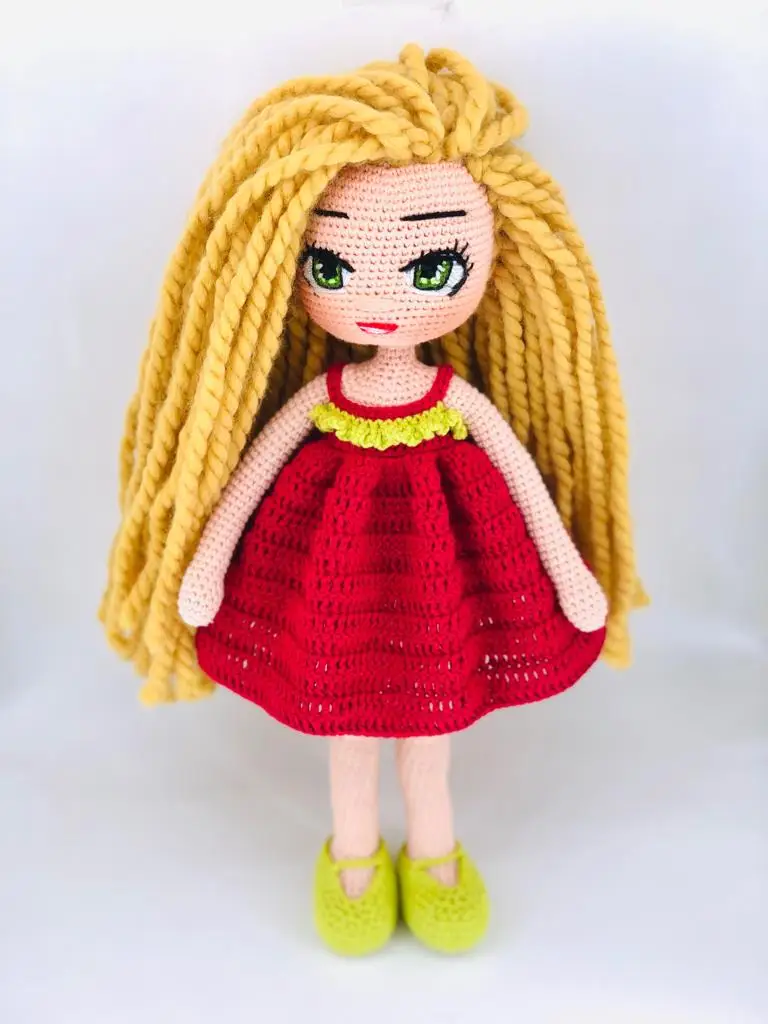 Амигуруми Органическая вязаная игрушка девочка | Игрушки и хобби