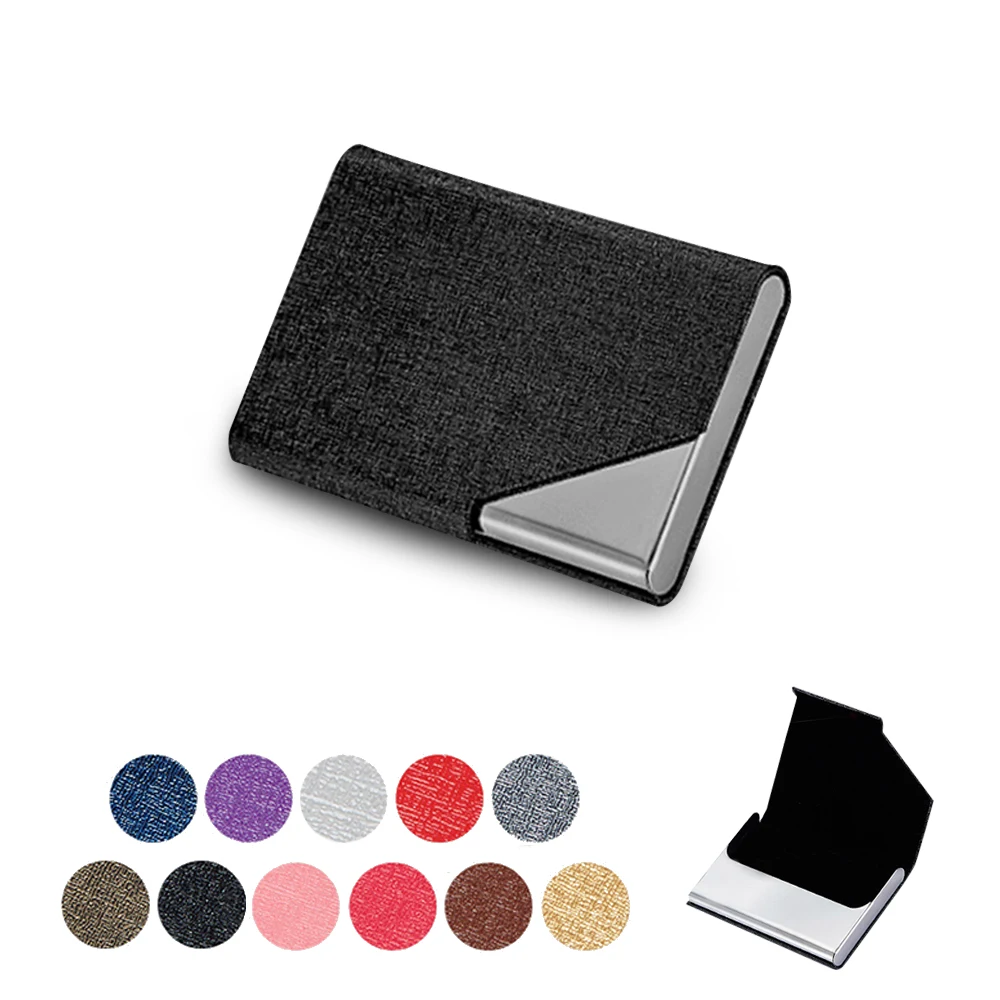 Бизнес ID кредитный держатель для карт женщин и мужчин модный бренд черный