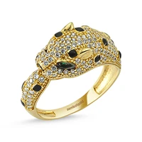 tiger gold ring spotted 14k gold handy custom craftsmanship gift gold special occasions design shiny elegant jewelry