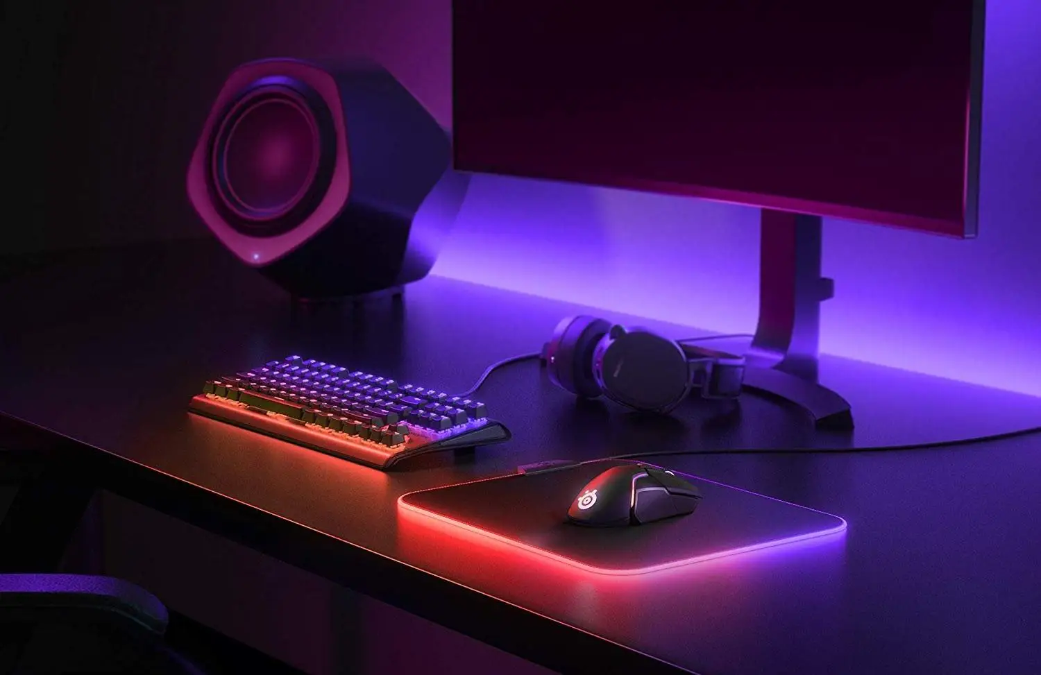 Коврик для мыши SteelSeries QcK Prism (Black) | Компьютеры и офис