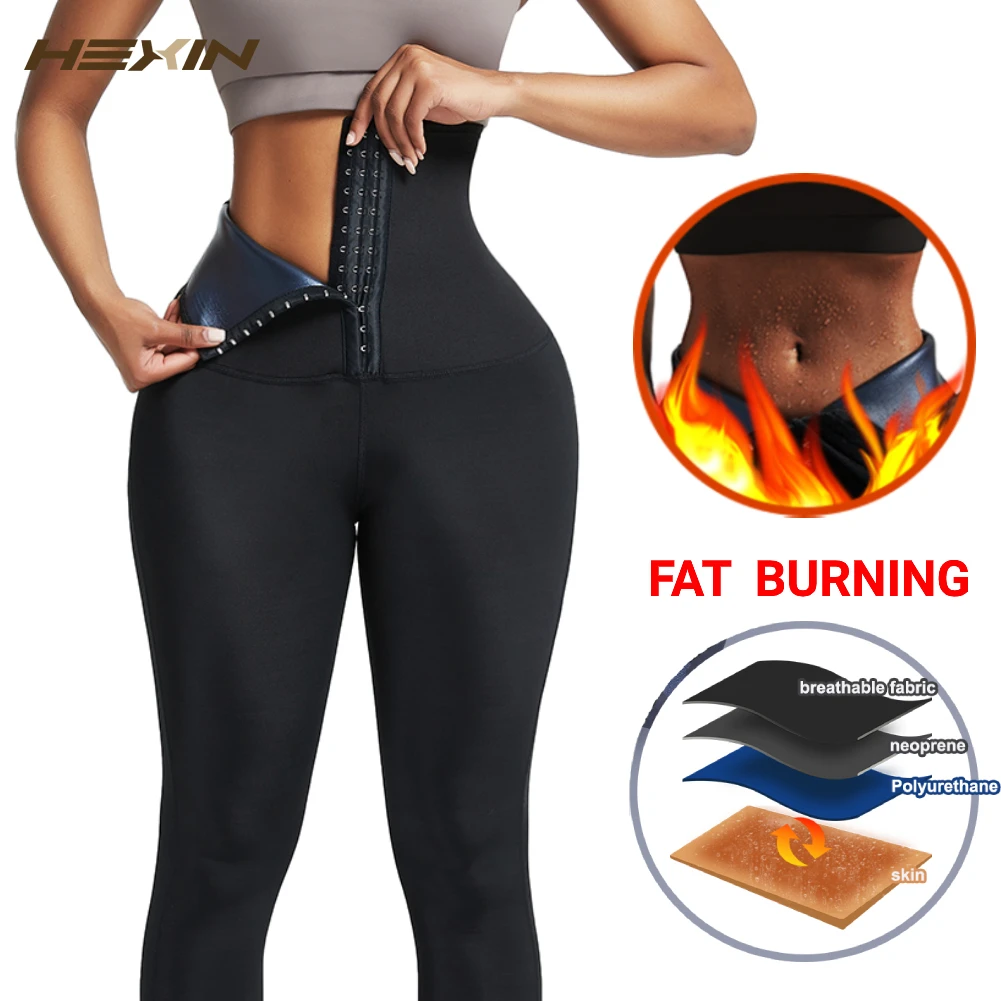 

Sweat Sauna Pants Waist Trainer Body Shaper Thermo Shapewear Tummy Control Slimming Pants Fajas Workout Fitness Leggings