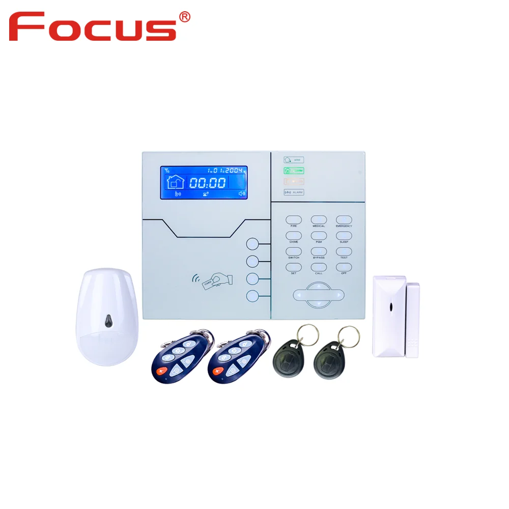 Focus RJ45 Ethernet Alarm Wireless TCP IP Alarm GSM Alarm System For Smart Home Security Protection Alarm With APP enlarge
