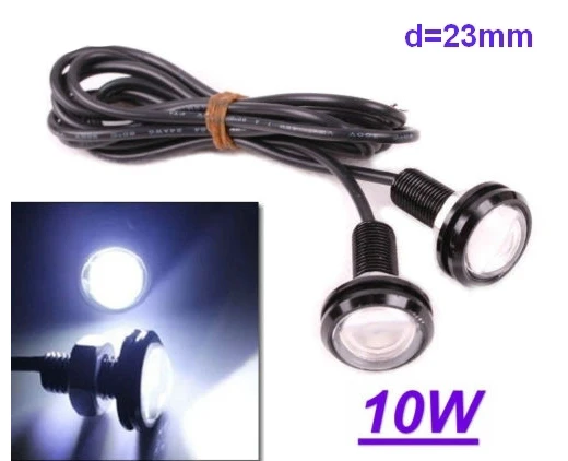Ходовые огни (дневной свет ДХО) Глаз Орла светодиодные (LED) 23мм 10W |