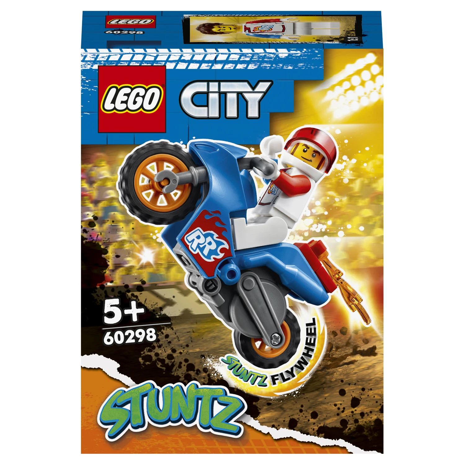 Конструктор LEGO City Stunt 60298 Реактивный трюковый мотоцикл