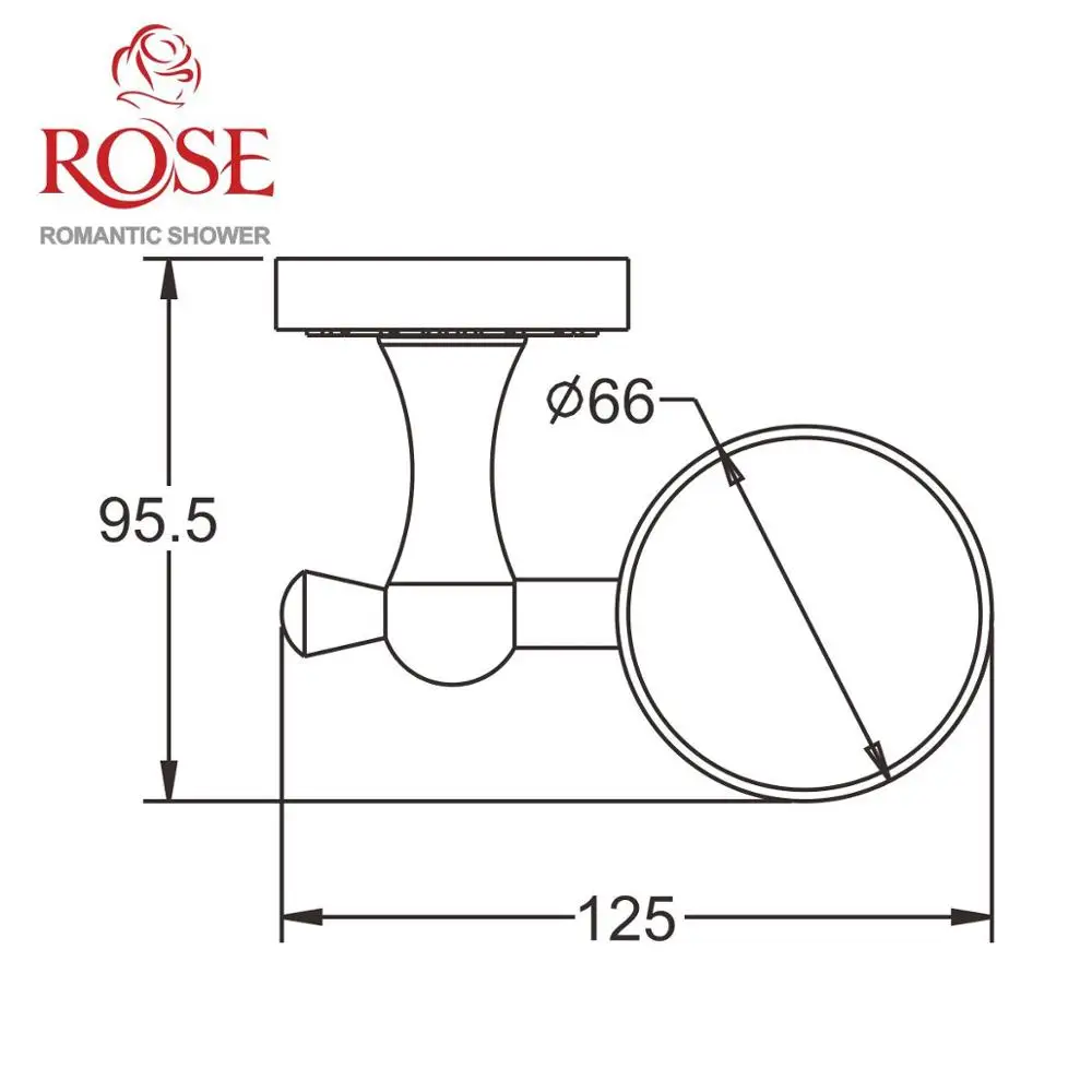 ROSE Подстаканник латунный подстаканник с керамическим стаканом настенное