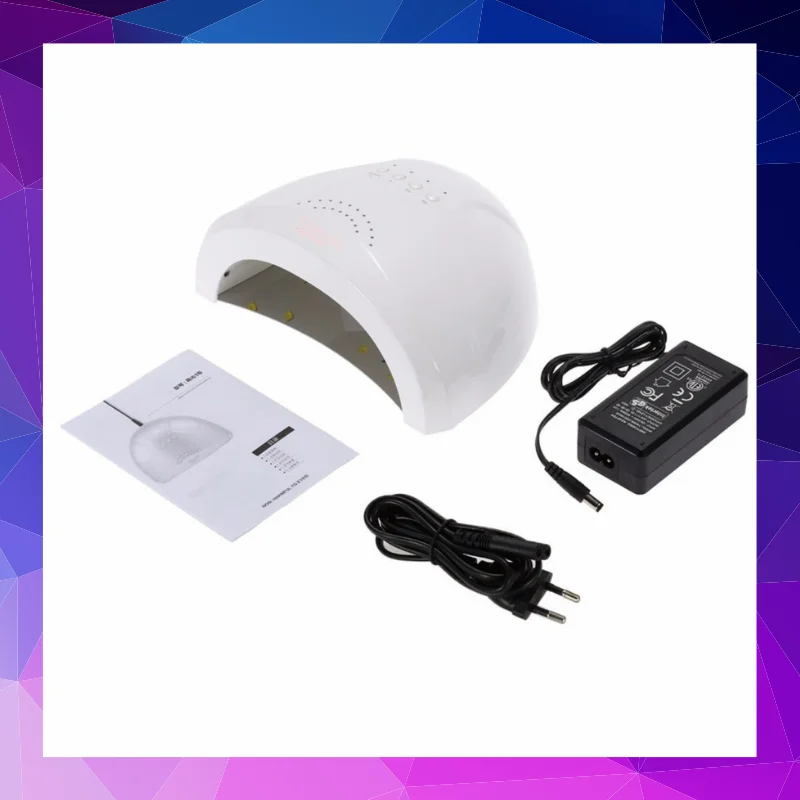 Лампа для сушки ногтей SUN ONE гибридная UV LED маникюрная лампа 24/48W бесплатная