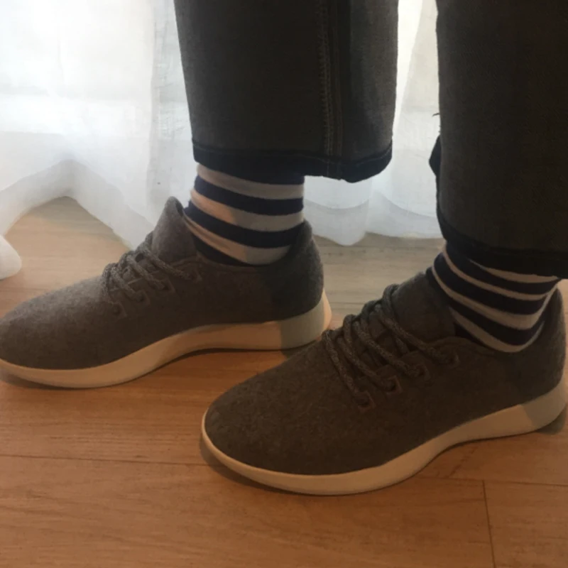 Премиум Paperplanes на шнуровке из натуральной шерсти светильник дышащая обувь Sneakers-PP1501