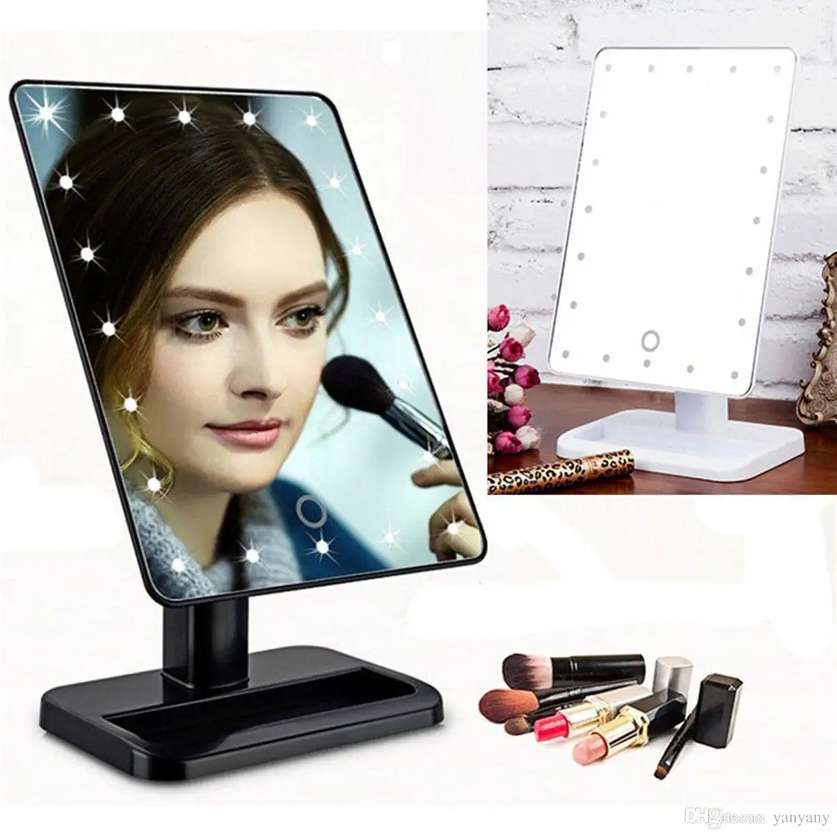 Cosmetic mirror with light large LED 22L | Красота и здоровье
