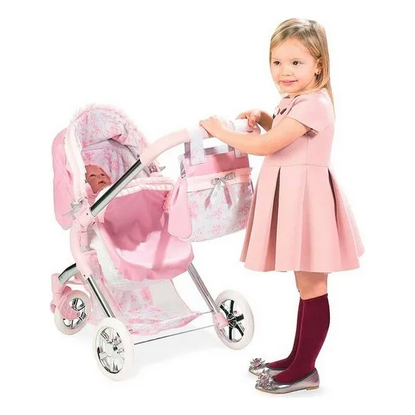 Кукольная коляска Arias Valentina Pink|Мягкие игрушки животные| |