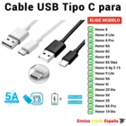 Кабель USB Type-C для Huawei Honor 8, 8A, 8C, 8X, 9A, 9i, 9X, 10, 20 Max, Lite.de, быстрая зарядка и мобильные данные, 1 метр и 2 метра