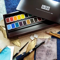 japan original holbein new color 28 color set solid watercolor paint art supplies