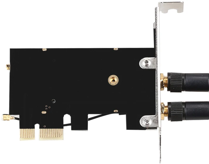 Адаптер-переходник PCI-E Wi-Fi GSMIN LP55 M.2 (Черный) | Компьютеры и офис