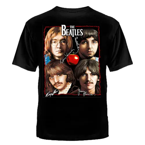 ФУТБОЛКА &quotTHE BEATLES&quotс двух сторон футболка банзай качество хлопок шелкография