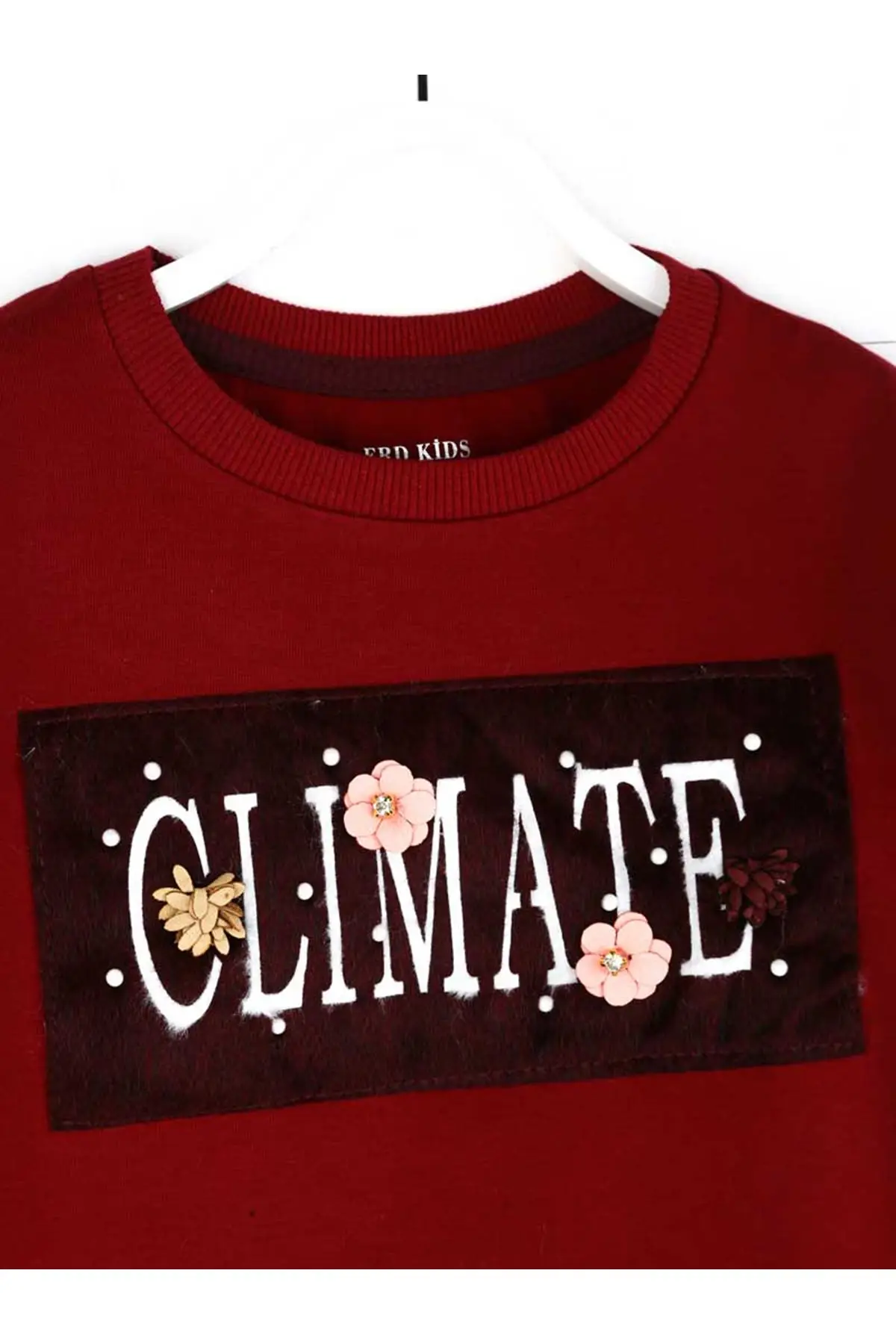 Бордовая сезонная Детская толстовка для девочек|Толстовки и кофты| |