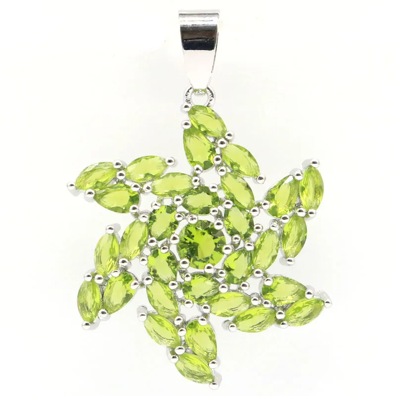 38x26 мм Романтическая звезда Форма создан Золотой Цитрин Зеленый Перидот для