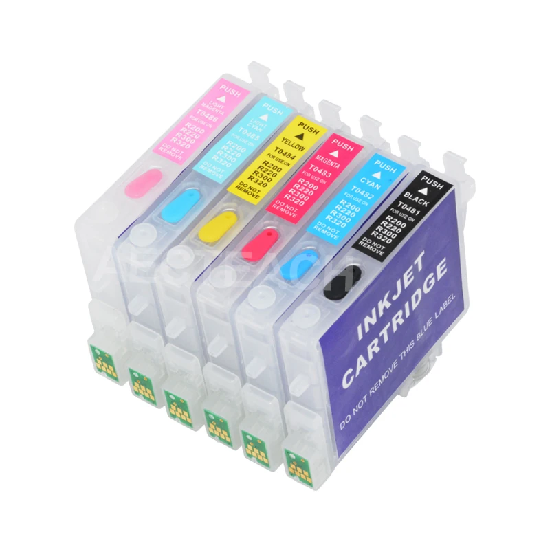 Картридж для принтера Epson Stylus Photo R200 R220 R300 R320 R340 RX500 RX60 + 6 × 100 мл | Компьютеры и офис