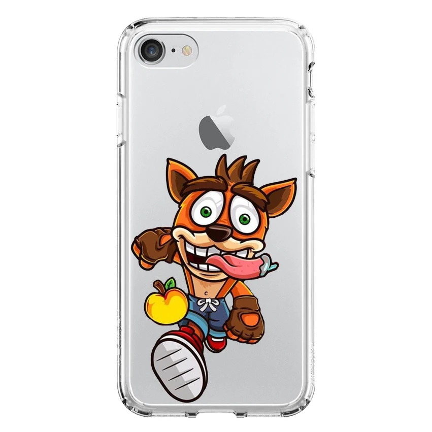 Чехол гелевый из ТПУ для Apple аварийный Bandicoot IPhone 6 | Plus 7 8 с рисунком