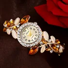 Женские винтажные кварцевые часы для женщин, стразы, золотой браслет, часы для женщин, роскошное платье, наручные часы, часы Relogio Feminino