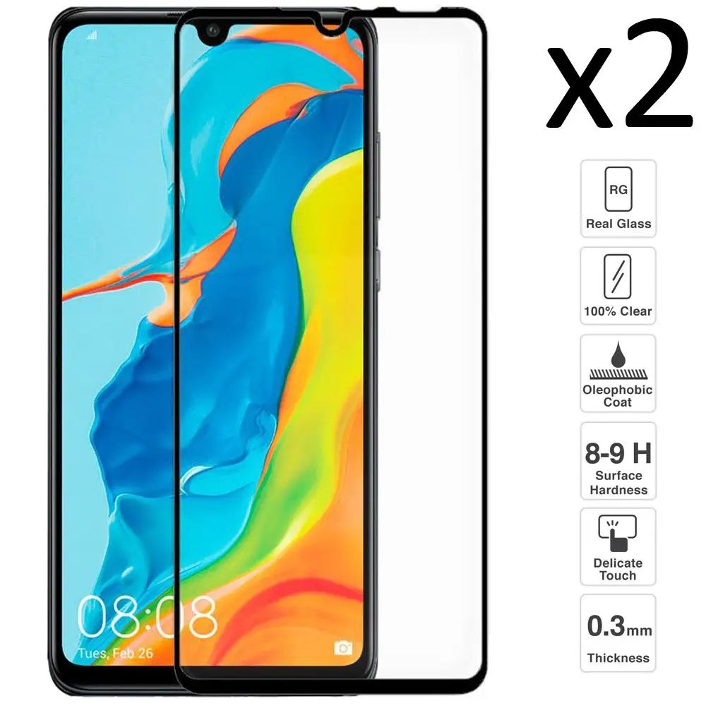 Huawei P30 Lite комплект из 2 предметов прозрачная защита экрана templad|Защитные стёкла и