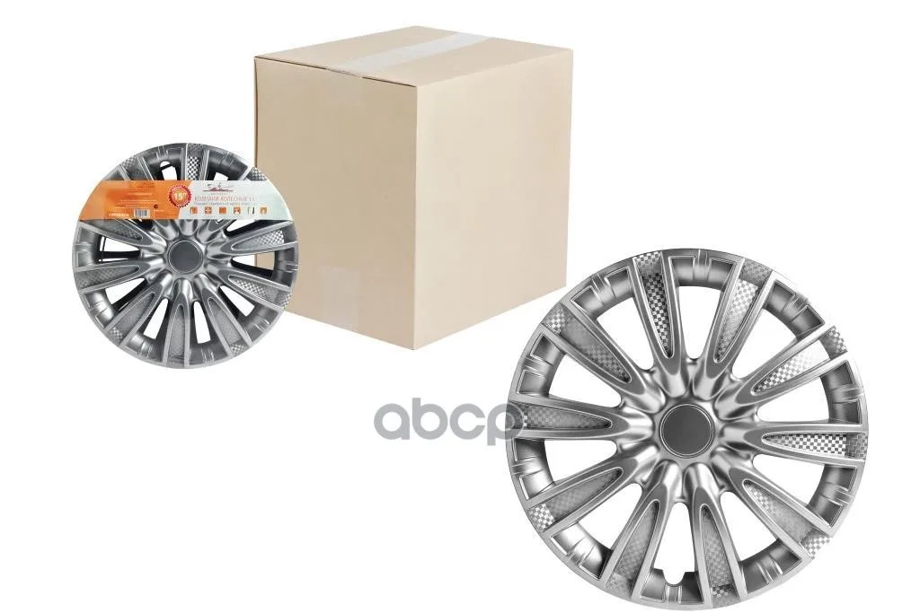 Колпаки Колесные 15 Торнадо Серебристый Карбон Компл. 2|Электрические ломтерезки|