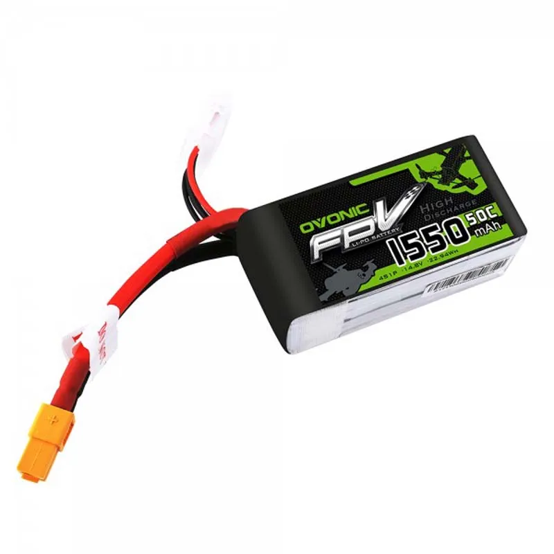 Аккумулятор OVONIC 14 8 в 1550 мА/ч 50C LiPo с разъемом XT60 для FPV радиоуправляемый самолет