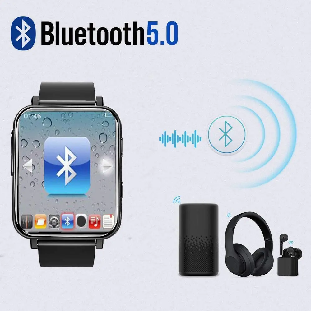 16 Гб Клип MP3 плеер с Bluetooth спортивные часы сенсорным экраном мини mp3 HiFi без потерь