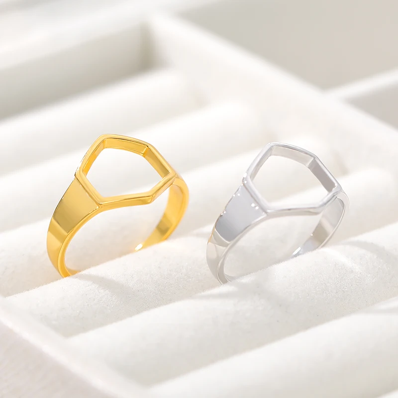 Женские кольца из нержавеющей стали Bague Femme обручальные цвета розового золота для