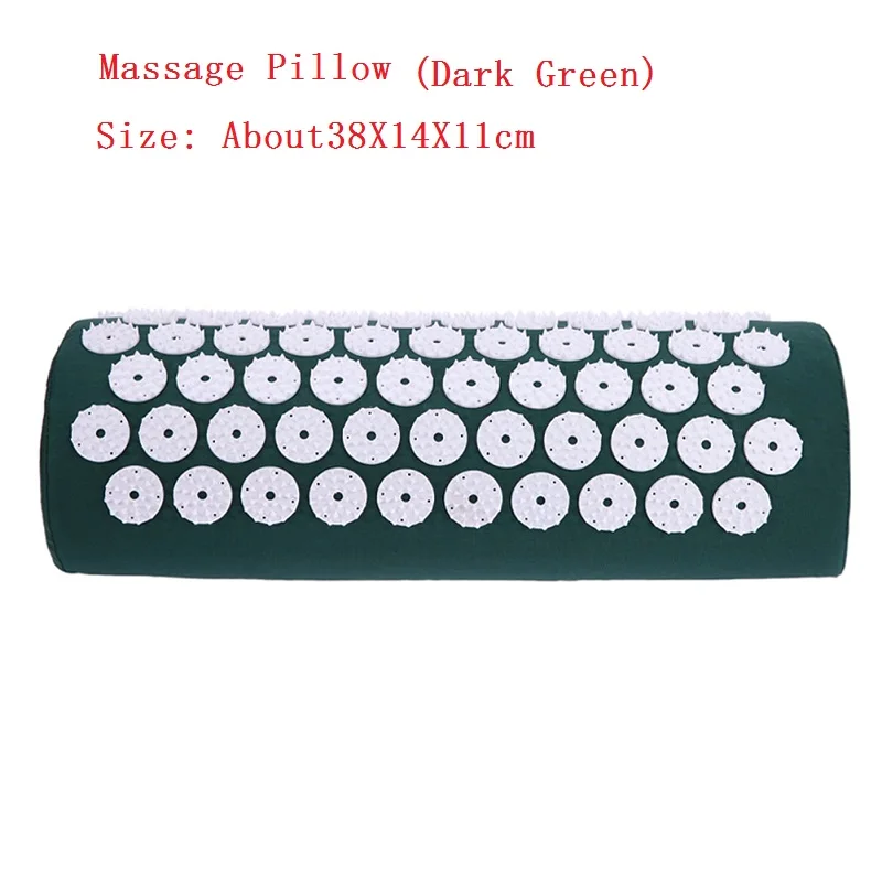 Ink Green Новая акупунктурная массажная подушка, снимающая боль в теле, стресс, акупрессура, подушка, массаж тела, хлопковая Подушка, массажер - Цвет: Ink Green