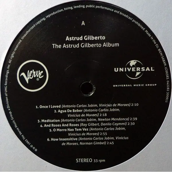 Gilberto Astrud The Album 12&quot винил |