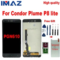 imaz aaa 5 5 lcd touch screen replacement for condor plume p8 lite pgn610 display touchscreen assembly 100 tested phone lcds