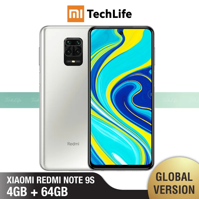 Глобальная Версия Xiaomi Redmi Note 9S 4 Гб RAM 64 ROM (абсолютно новый/Герметичный) redmi note 9s note9s