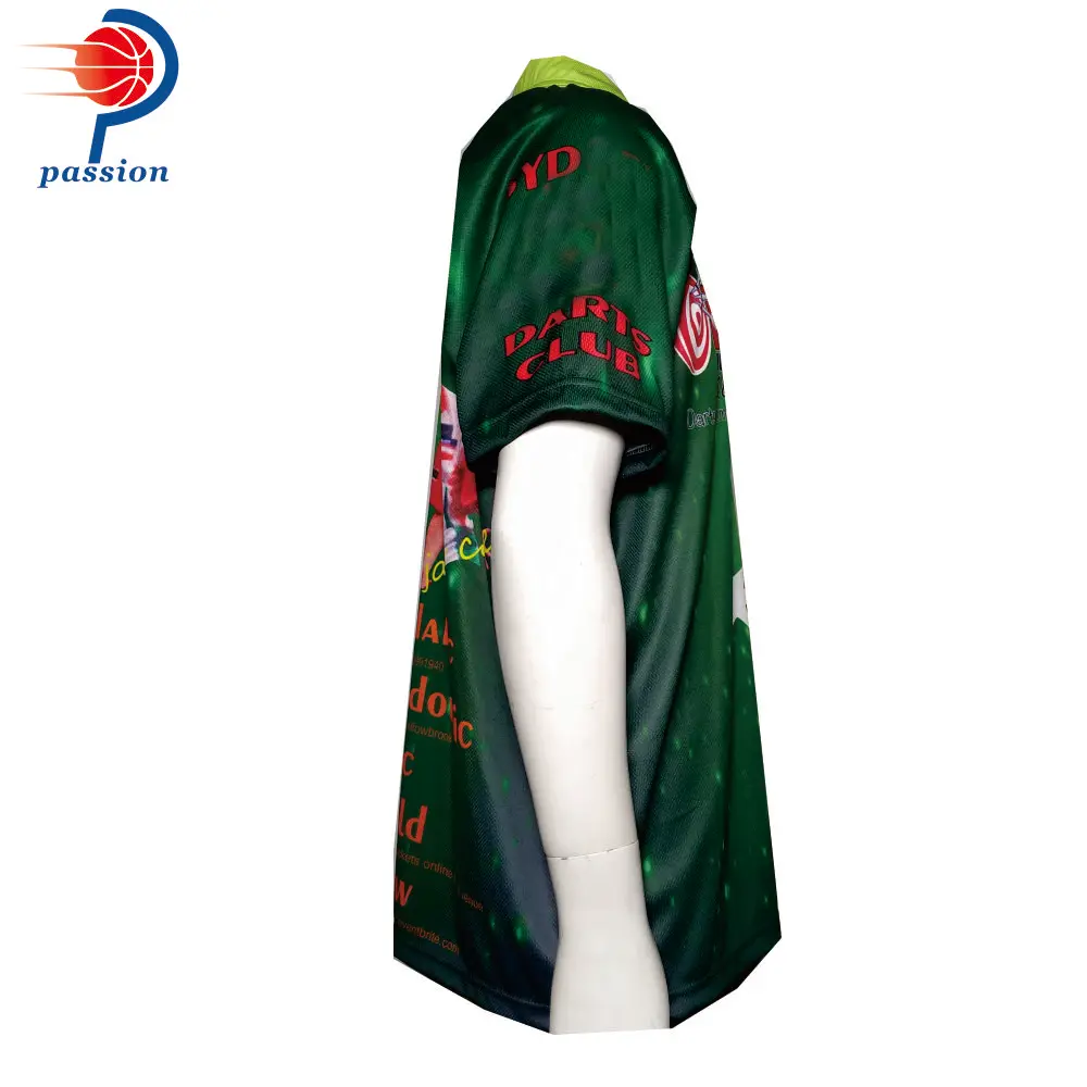 $25 USD Each High Quality Custom Sublimated Green Star Pro Dart Shirts For Teams | Спорт и развлечения