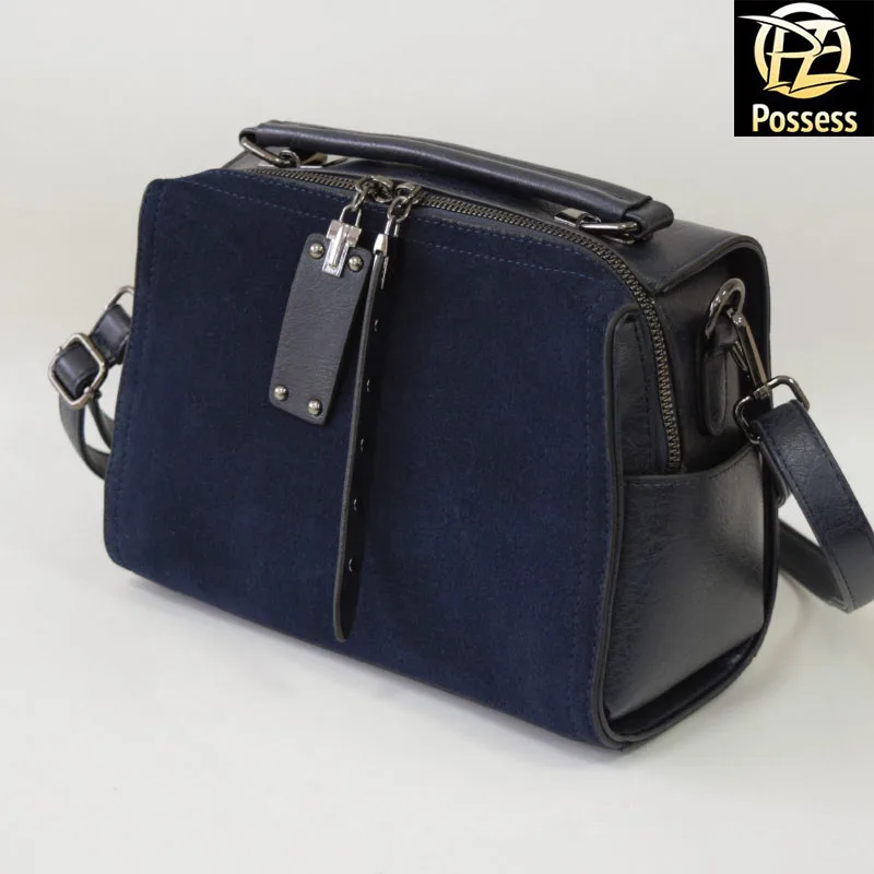 Женская сумка лицевая сторона натуральная замша L118 |