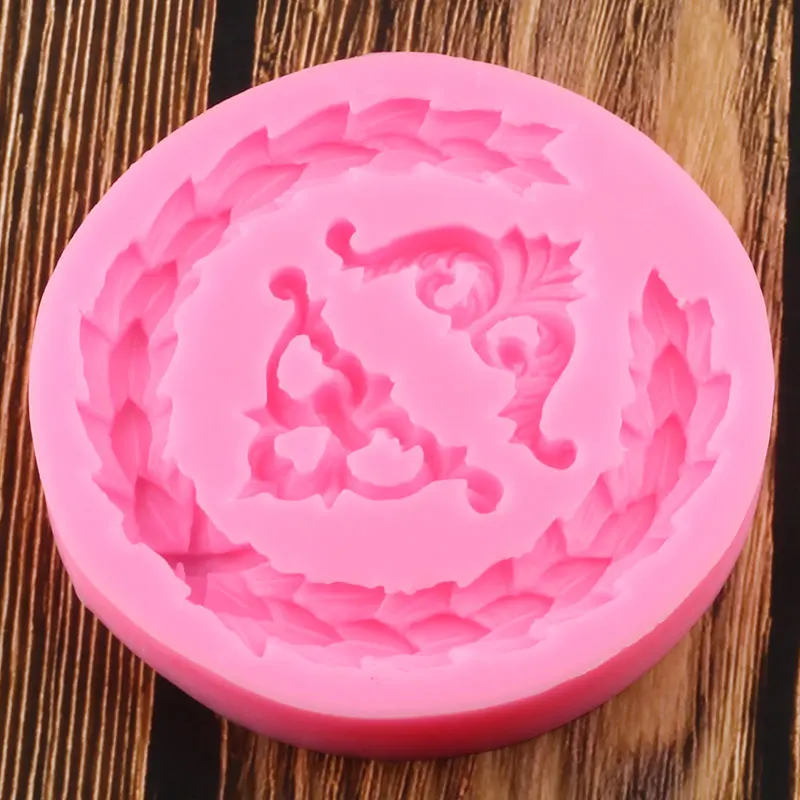 Листья венок силиконовые формы листьев рельеф штамповый торт декоративные