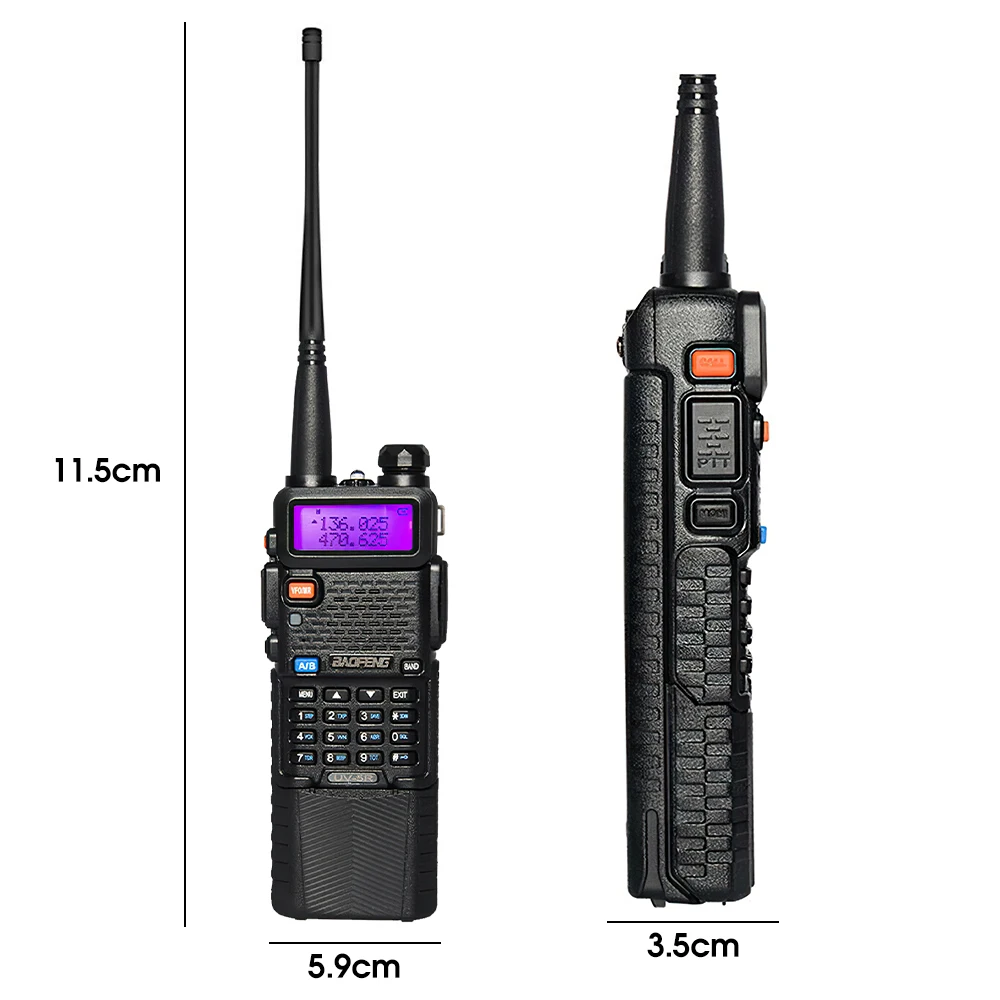 2022.5W Wireless Walkie Talkie 10KM Professional Handheld Intercom Dual Band Walkie-talkie for Hotel Construction Site Outdoor