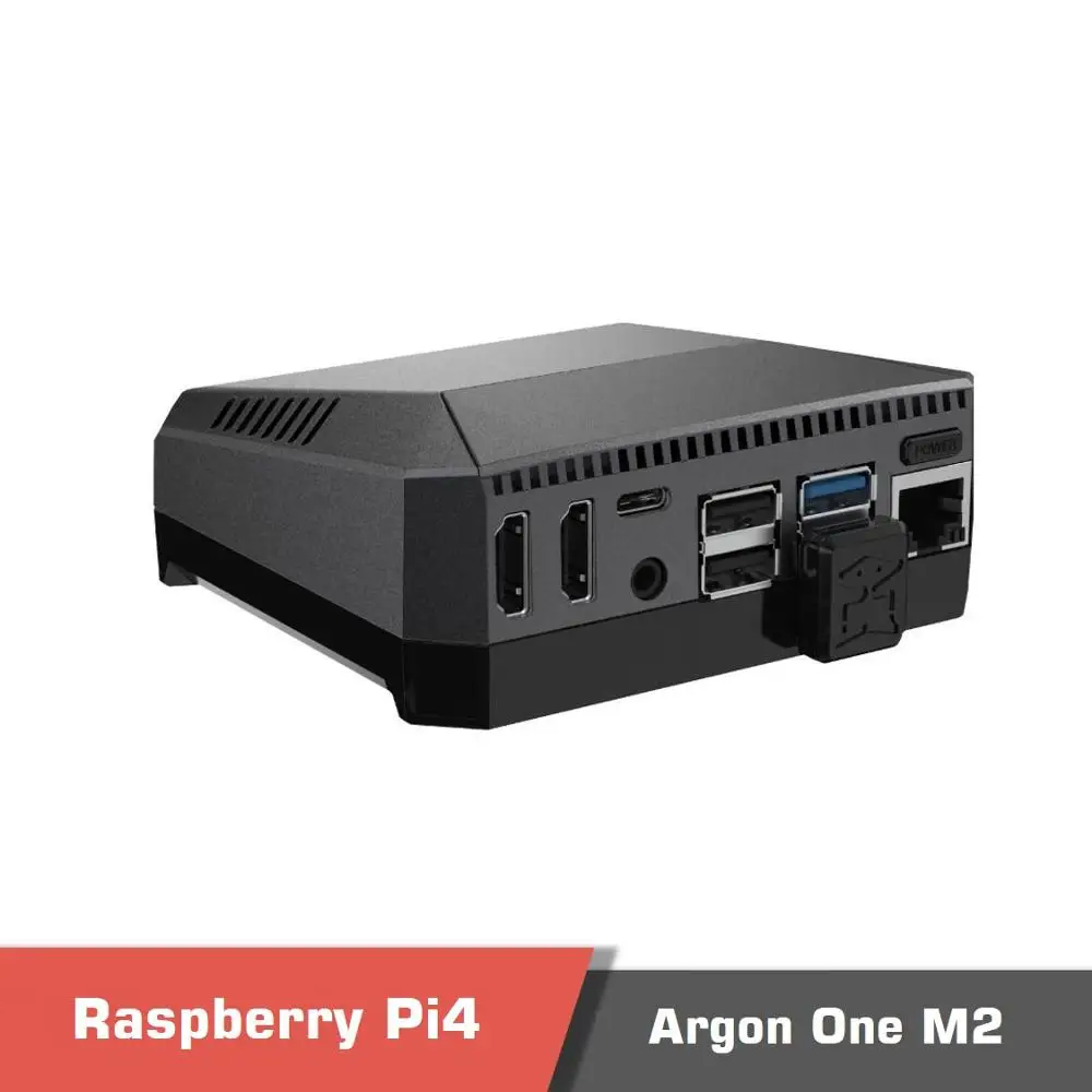 Чехол Argon One M.2 Raspberry Pi 4 подходит для любого SSD SATA с двумя полноразмерными