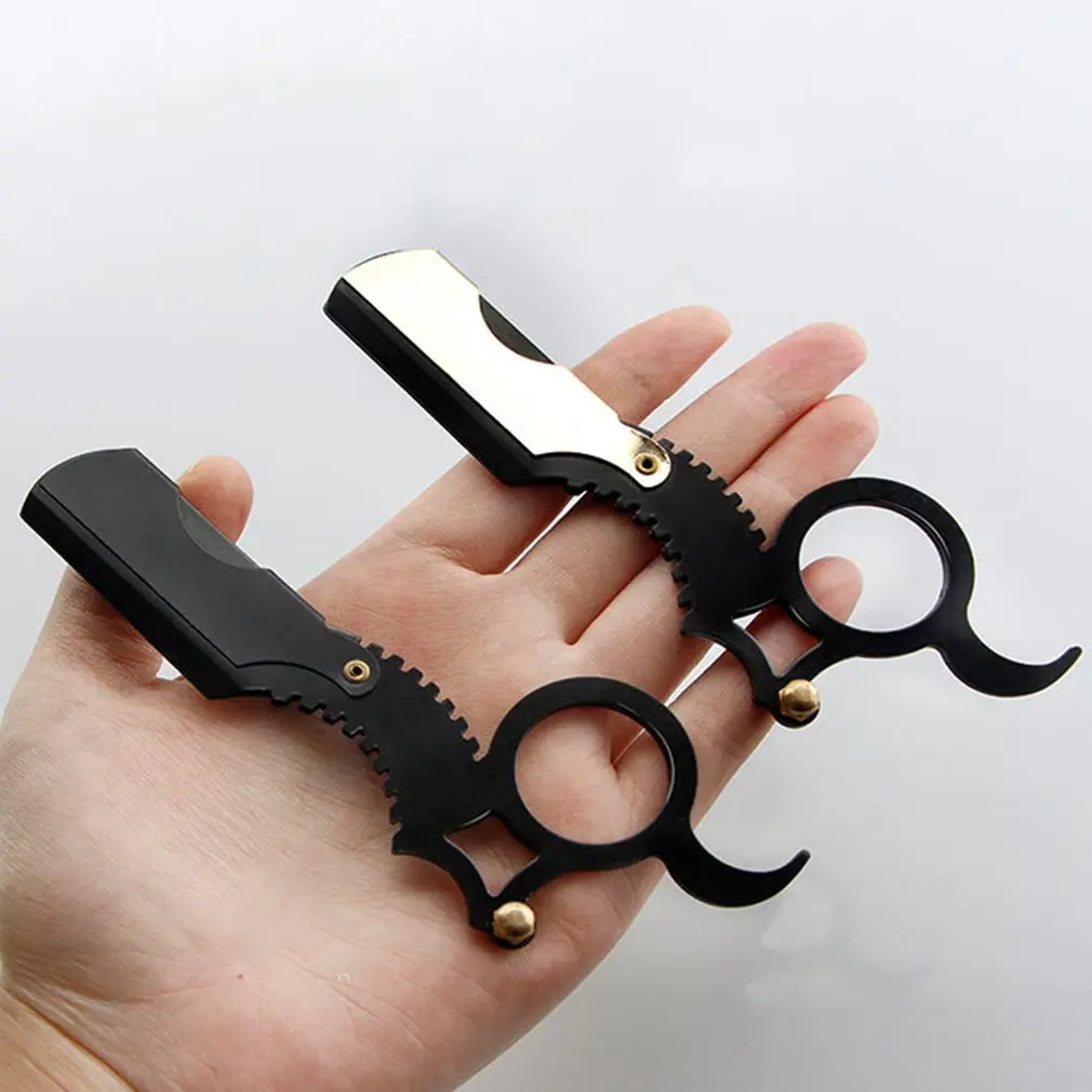 Бритва Парикмахерская с прямыми краями инструмент для стрижки бороды бровей