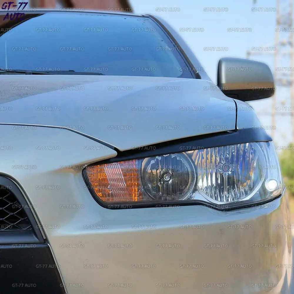 Накладки на передние фары для Mitsubishi Lancer X 2007-2012 реснички 1 комплект/2 шт внешний