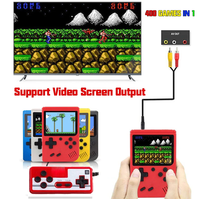 Игровая ретро консоль Gameboy 400 новая портативная игровая приставка 3 0 дюймов с