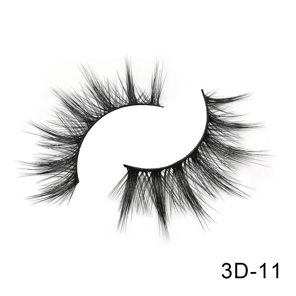 3D-11 6 пар Friholl. m Искусственные норковые ресницы натуральные длинные ресницы ручной работы макияж 25 мм Искусственные норковые ресницы 3D синтетические шелковые накладные ресницы - Цвет: 3D-11